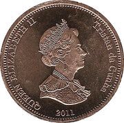 ½ Penny - Elizabeth II, United Kingdom, 2011 obverse image