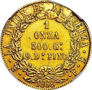 1 Onza, Bolivia, 1868 reverse image
