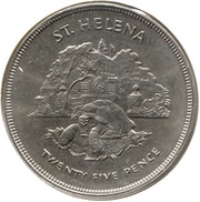 25 Pence - Elizabeth II Silver Jubilee, United Kingdom, 1977 reverse image