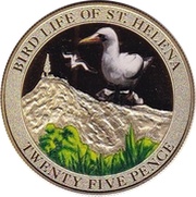 25 Pence - Elizabeth II Bird Life - Albatross reverse image