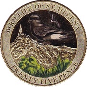 25 Pence - Elizabeth II Bird Life - Bulwer's Petrel reverse image