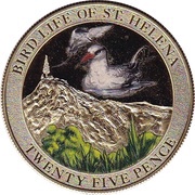 25 Pence - Elizabeth II Bird Life - Storm Petrel reverse image
