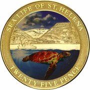 25 Pence - Elizabeth II Sea Life reverse image