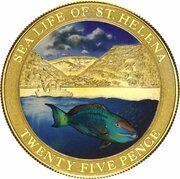 25 Pence - Elizabeth II Sea Life, United Kingdom, 2013 reverse image