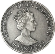 25 Pence - Elizabeth II Testern obverse image