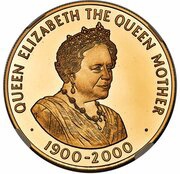 50 Pence - Elizabeth II Queen Mother, United Kingdom, 2000 reverse image