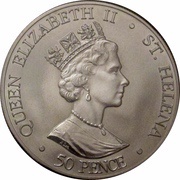 50 Pence - Elizabeth II Queen's birthday obverse image