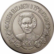 50 Pence - Elizabeth II Queen's birthday, United Kingdom, 2001 reverse image