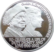 50 Pence - Elizabeth II The Queen Mother, United Kingdom, 2002 reverse image