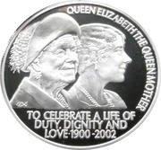 50 Pence - Elizabeth II The Queen Mother, Silver, United Kingdom, 2002 reverse image