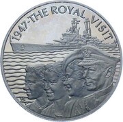 50 Pence - Elizabeth II Royal Visit, United Kingdom, 2002 reverse image