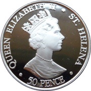50 Pence - Elizabeth II Coronation implements obverse image