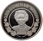 50 Pence - Elizabeth II Queen Elizabeth II 80th Birthday, United Kingdom, 2006 reverse image