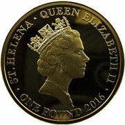 1 Pound - Elizabeth II Danish East India Company - 400 Years Jubilee obverse image