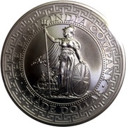1 Pound - Elizabeth II British Trade dollar, United Kingdom, 2018 reverse image