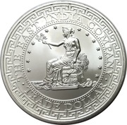 1 Pound - Elizabeth II US Trade Dollar, United Kingdom, 2018 reverse image