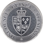 1 Pound - Elizabeth II 1 oz Spade Guinea Shield, United Kingdom, 2018-2019 reverse image