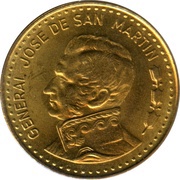 100 Pesos magnetic reverse image