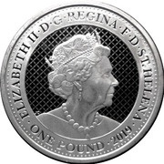 1 Pound - Elizabeth II Cash India Wildlife: The Tiger obverse image