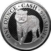 1 Pound - Elizabeth II Cash India Wildlife: The Tiger, United Kingdom, 2019 reverse image