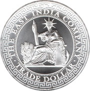 1 Pound - Elizabeth II French Trade Dollar, United Kingdom, 2020 reverse image