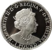 1 Pound - Elizabeth II Una and the Lion - 1oz gold plated silver obverse image