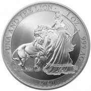 1 Pound - Elizabeth II Una and The Lion, United Kingdom, 2020 reverse image