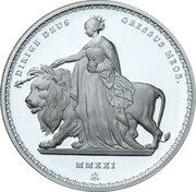 1 Pound - Elizabeth II Una and The Lion - Wyon Design, United Kingdom, 2021 reverse image