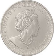 1 Pound - Elizabeth II Una and the Lion obverse image
