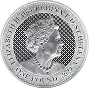 1 Pound - Elizabeth II Cash India Wildlife: Rhino obverse image