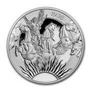 1 Pound - Charles III Eos and the Horses, United Kingdom, 2023 reverse image