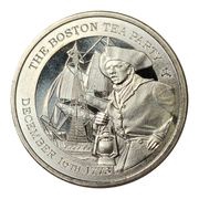 1 Pound - Charles III The Boston Tea Party, United Kingdom, 2023 reverse image