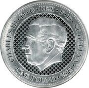 1 Pound - Charles III Cash India Wildlife: Macaque Monkey obverse image