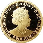 2 Pounds - Elizabeth II Una and the Lion - Gold 0.5g obverse image