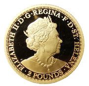 2 Pounds - Elizabeth II Una and the Lion - Gold 7g obverse image