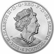 5 Pounds - Elizabeth II Hera and the Peacock obverse image