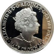 ½ Crown - Elizabeth II Napoleon crosses the Alps obverse image