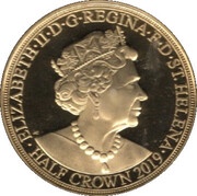 ½ Crown - Elizabeth II The Emperor Returns obverse image