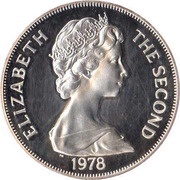 1 Crown - Elizabeth II Coronation Jubilee; Silver Proof Issue obverse image