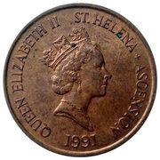 1 Penny - Elizabeth II 3rd portrait obverse image