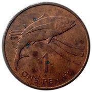 1 Penny - Elizabeth II 3rd portrait, United Kingdom, 1991 reverse image