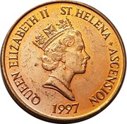 1 Penny - Elizabeth II 3rd portrait obverse image
