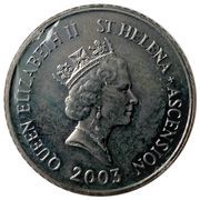 5 Pence - Elizabeth II 3rd portrait; small type obverse image