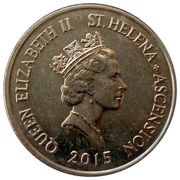 10 Pence - Elizabeth II 3rd portrait; small type; magnetic obverse image