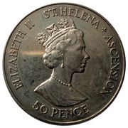 50 Pence - Elizabeth II Royal Wedding obverse image