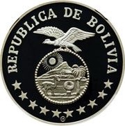 200 Pesos Bolivianos Year of the Child; Piedfort obverse image