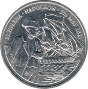 50 Pence - Elizabeth II Napoléon's Death, United Kingdom, 1986 reverse image