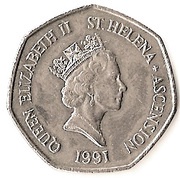50 Pence - Elizabeth II 3rd portrait obverse image