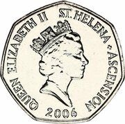 50 Pence - Elizabeth II 3rd portrait obverse image