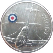 5 Pounds - Elizabeth II Spitfire, United Kingdom, 2008 reverse image